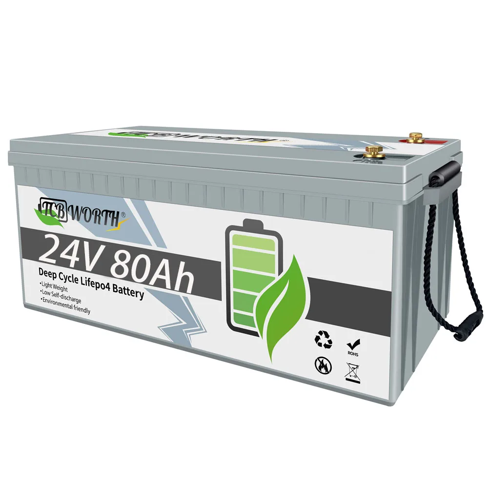 

24V 40AH 100AH 200Ah LiFePO4 Battery With BMS Lithium Iron Phosphate Replace Battery Pack for Solar Power System RV Boat Campers