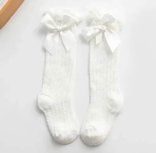 White Bow Knee Mesh