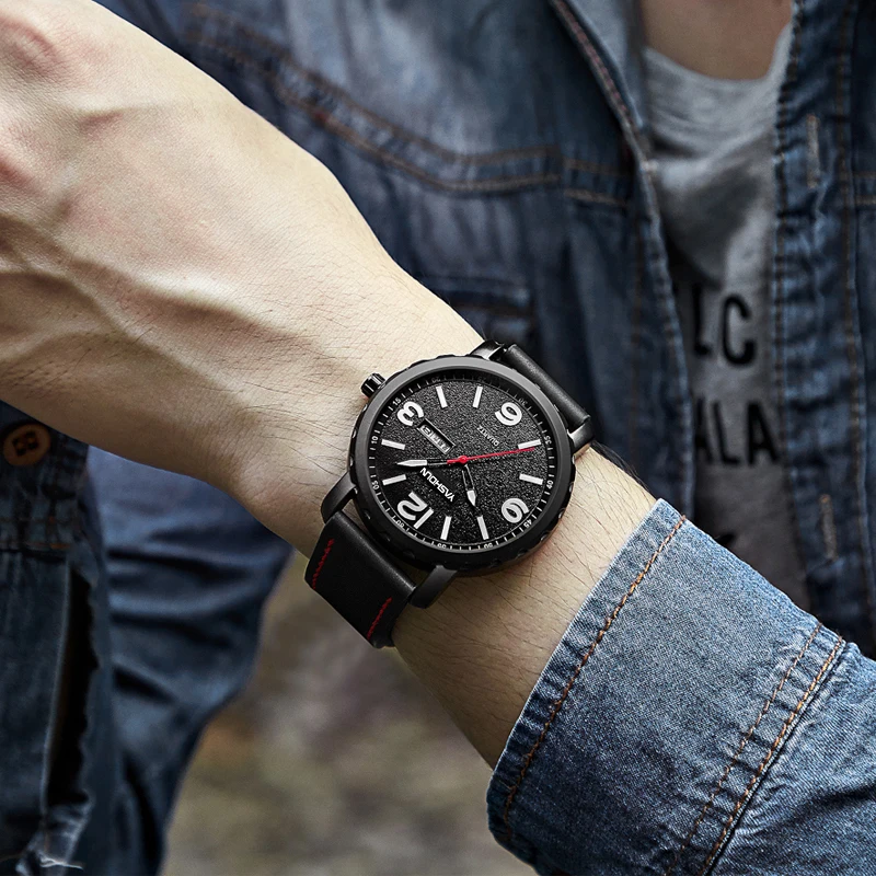 2022 New Simple Men Quartz Wrist Watches for Male Clock Pu Leather Creative Watches Relogio Masculino Wristwatches Gift