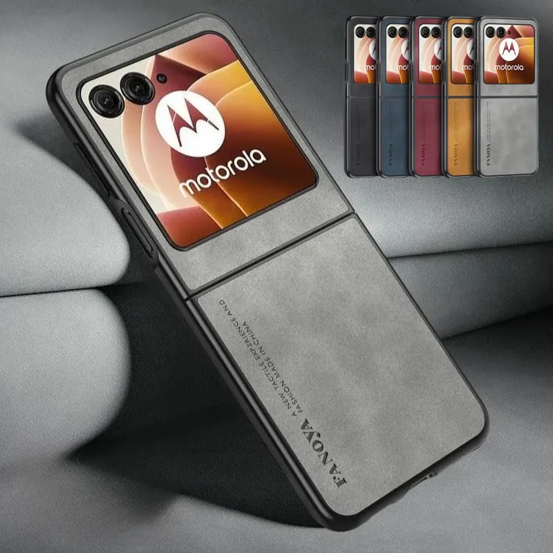 Elegant PU Leather Sheepskin Matte Silicone Phone Case
