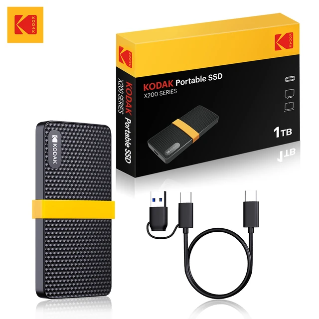 KODAK X200 External SSD Hard Drive HD Externo 1TB USB3.1
