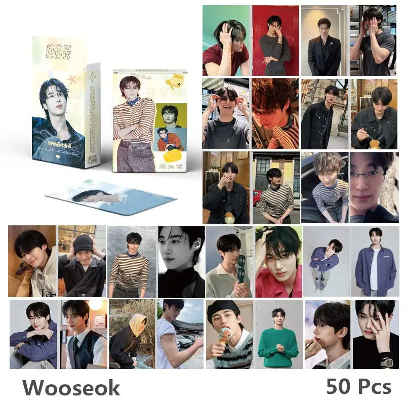 50개/세트 '러블리 러너' 드라마 홀로그램 포토 카드 비연 우석 레이저 로모 코스프레 선물 수집품