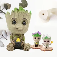 Groot Flower Vase Household Supplies Decoration Ornament Action Figurine Creative Miniature Modedl Simulation Plants Potted 2
