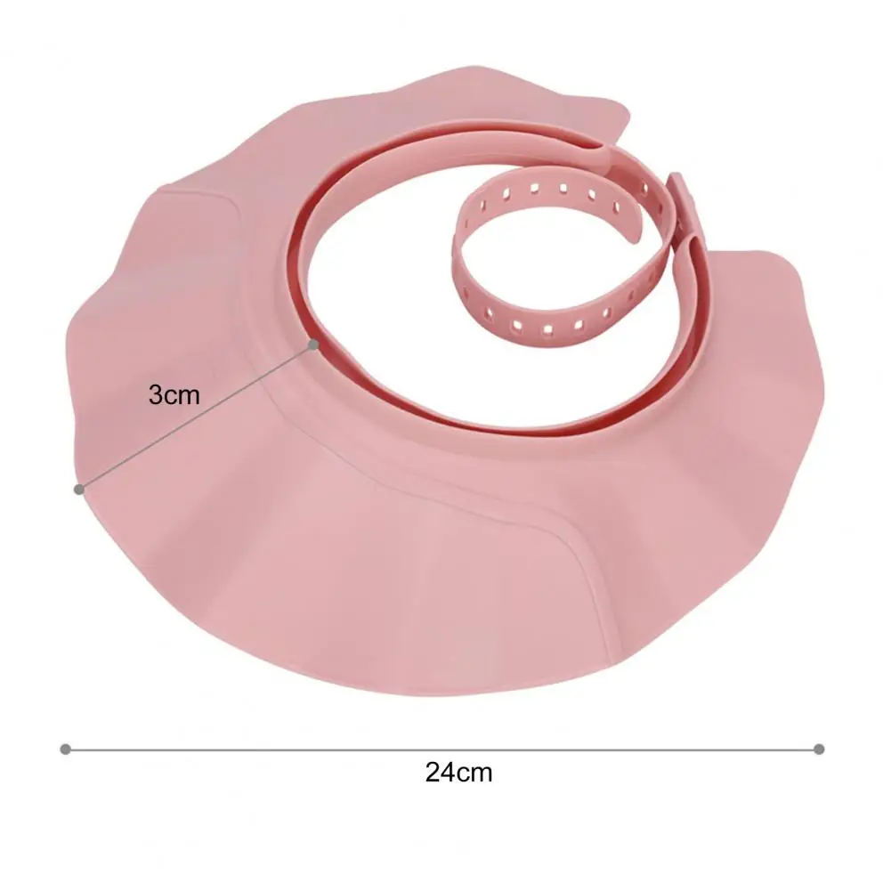 Shampoo Cap Shield Adjustable Waterproof Soft BPA Free Baby Shower Cap Head Ear Eye Stretchable Hair Washing Shield 6