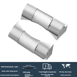 Enhanced Rubber Strap with Curved Stainless Steel End Link - 21mm width (Silver)
