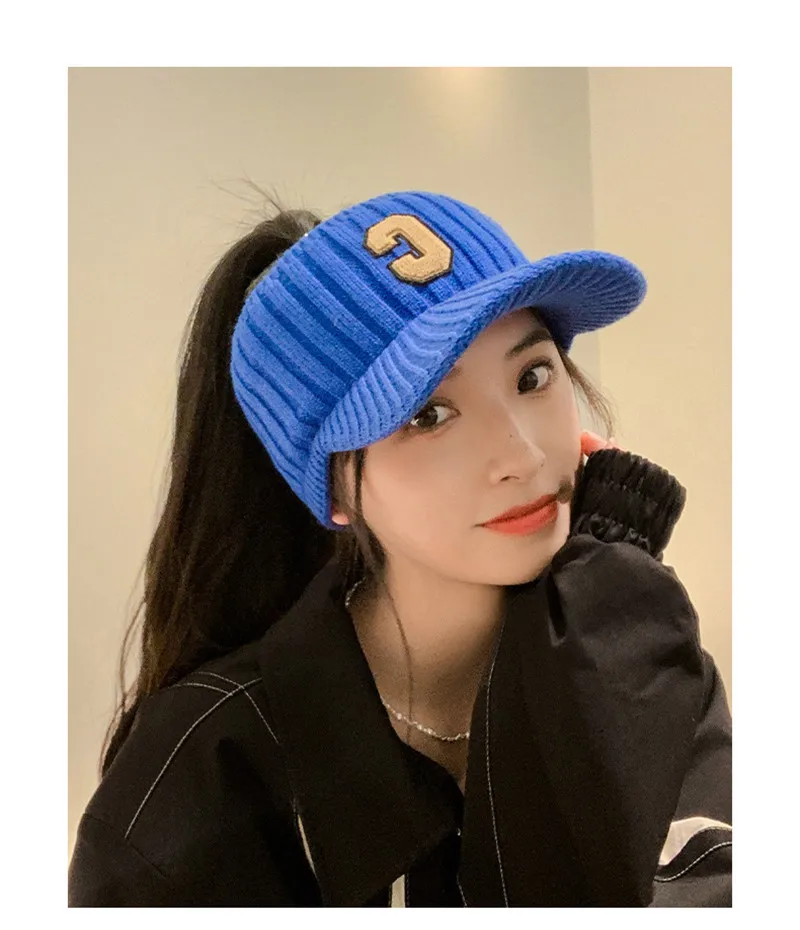 Căciulă de schi casual pentru femei, cu litere C solide, sport, unisex, iarnă caldă, vizor, pălării de agrement, șapcă gorros_voghion.com