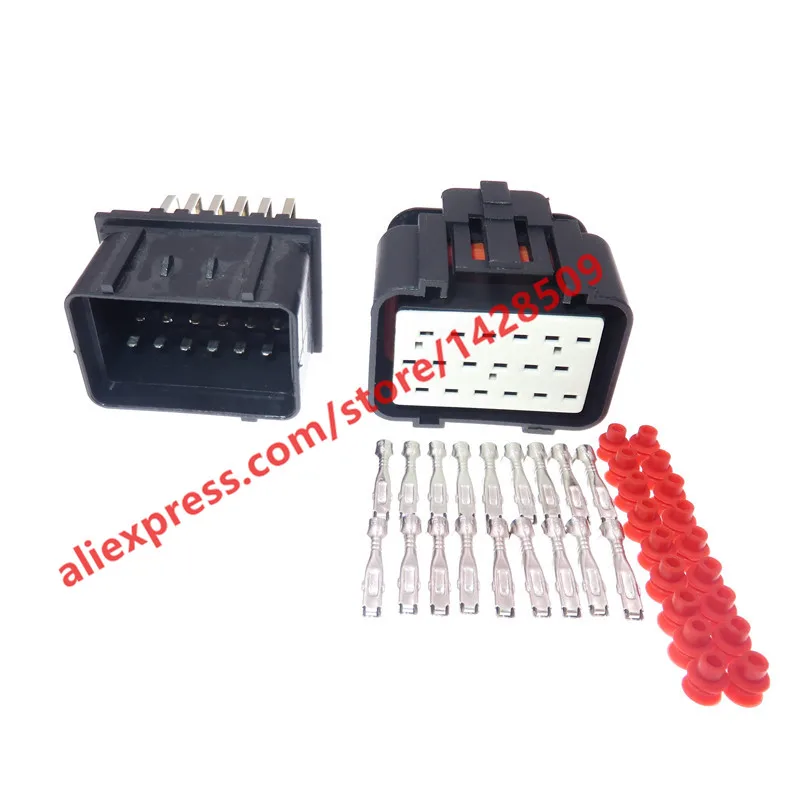 1 Set 18 Pin 344106-1 344107-1 Femmina Maschio Plastica Rame 18 Vie Tyco Te Amp Connettore Impermeabile Automatico