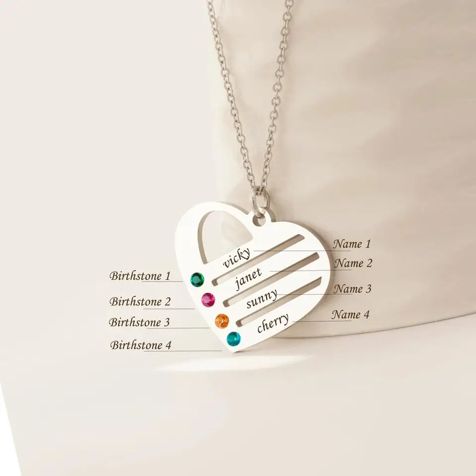 Set 2 Collane In Acciaio Silver Con Cuori E Pendente A Cuore – Regalo Perfetto Per Lei – Confezione Regalo Inclusa