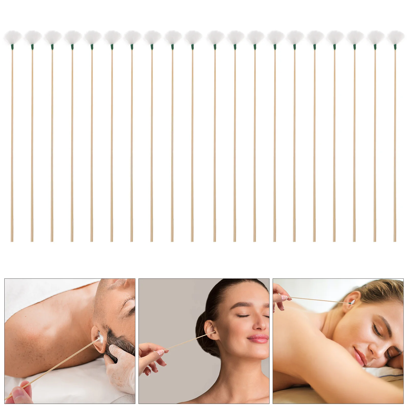 20 Pcs Ear Massage Care Cleaning Accessory Wax Removal Tool Earwax Tweezers Scavengers Kit Cleaner Goose 5