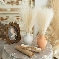 Artificial Pampas Flowers 10pcs Boho Home Decor Bouquet Party Wedding Centerpieces DIY Accessories Fake Flower Reed Pampas Grass 5