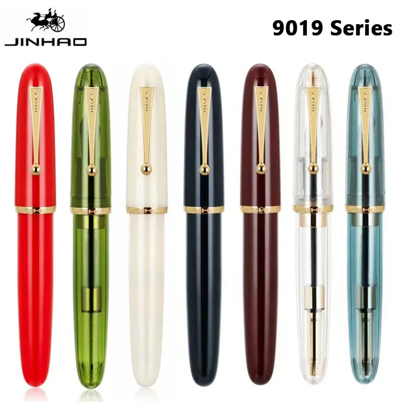 Transparent Luxury Resin Fountain Pen - Fine Writing Instrument for Office & School Supplies