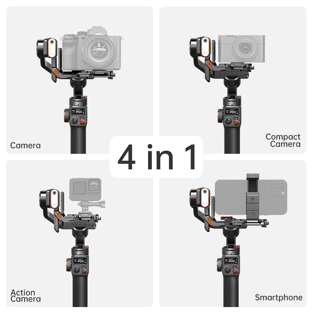 hohem(ホーヘム) MT2 Kit カメラ用ジンバル iSteady MT2 | Hohem MT2 – Mirrorless DSLR Camera Gimbal