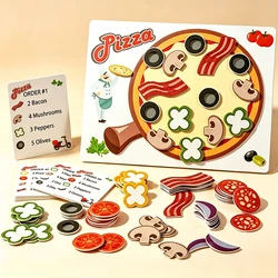 Deluxe Felt Pizza Play Set - Interactive Educational Cooking Toy (BZS00729A)