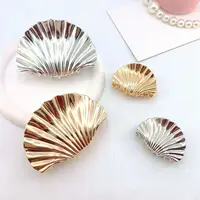 Metal Irregular Texture Shell Shape Hair Claw Clips for Women Girls Hairclip Ponytail Hair Pins Fashion Hair Accessories 2