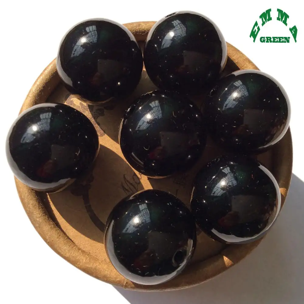 

Halloween Black Pearl Beads for Kids Jewelry 6mm to 30mm A40 Acrylic ABS Pearls with Hole For Women Vintage Necklaces Making