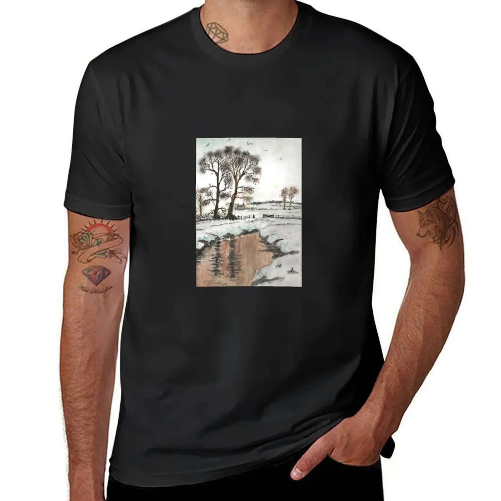 

Winter Scene in Yorkshire T-Shirt blanks tees oversizeds funny t shirts for men