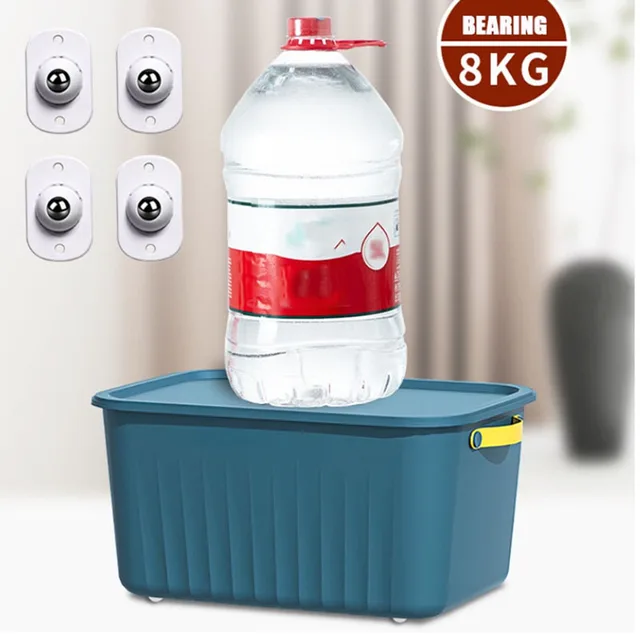 Bútorkerékek Szerelvények 360 Fokos Forgó Golyó Gömbök 4Db Paszta Típusú Univerzális Szíjtárcsa Otthoni Kényelmi Kiegészítők - Image 5