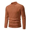 New Men's Crew Neck Sweater Soft Casual Sweaters for Men Autumn Classic Pullover Sweaters Mock Turtleneck Knitted Streetwear 4