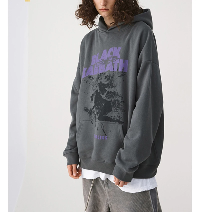 Harajuku Oversized Unisex Hoodies Hip-Hop Loose Sweatshirt Graffiti  Letters Digital Printing Men Casual Streetwear Pullover sun hoodie