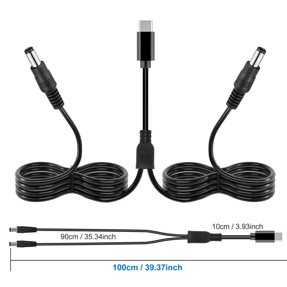 ตัวเลือกสินค้า สายชาร์จ USB-C 12V 2 in 1 สำหรับจอ LCD กล้อง วิทยุ โทรทัศน์