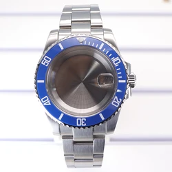 Premium Stainless Steel Watch Strap with Case - Fits 40mm Watches for Eta 2824 (Solid bottom cover 3)