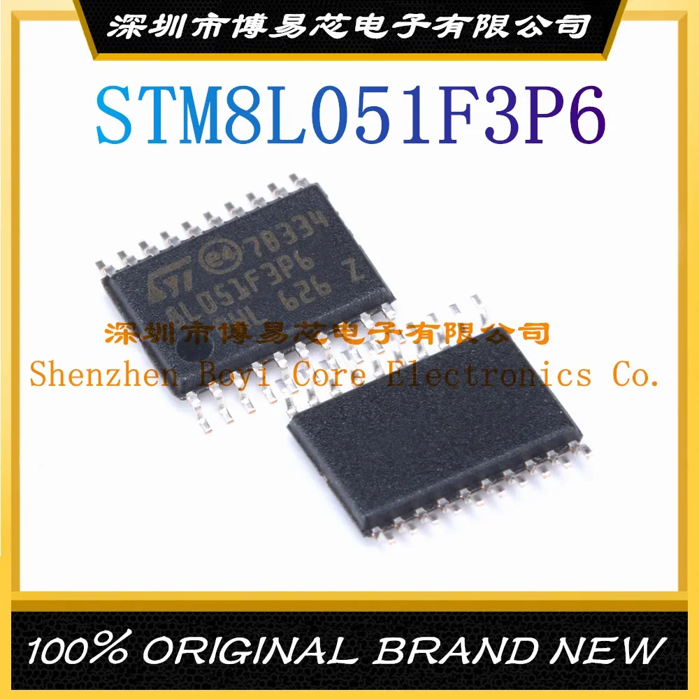 STM8L051F3P6TR package TSSOP-20 new original genuine ic chip original genuine stm32l011f4p6 tssop 20 arm cortex m0 32 bit microcontroller mcu ic chip