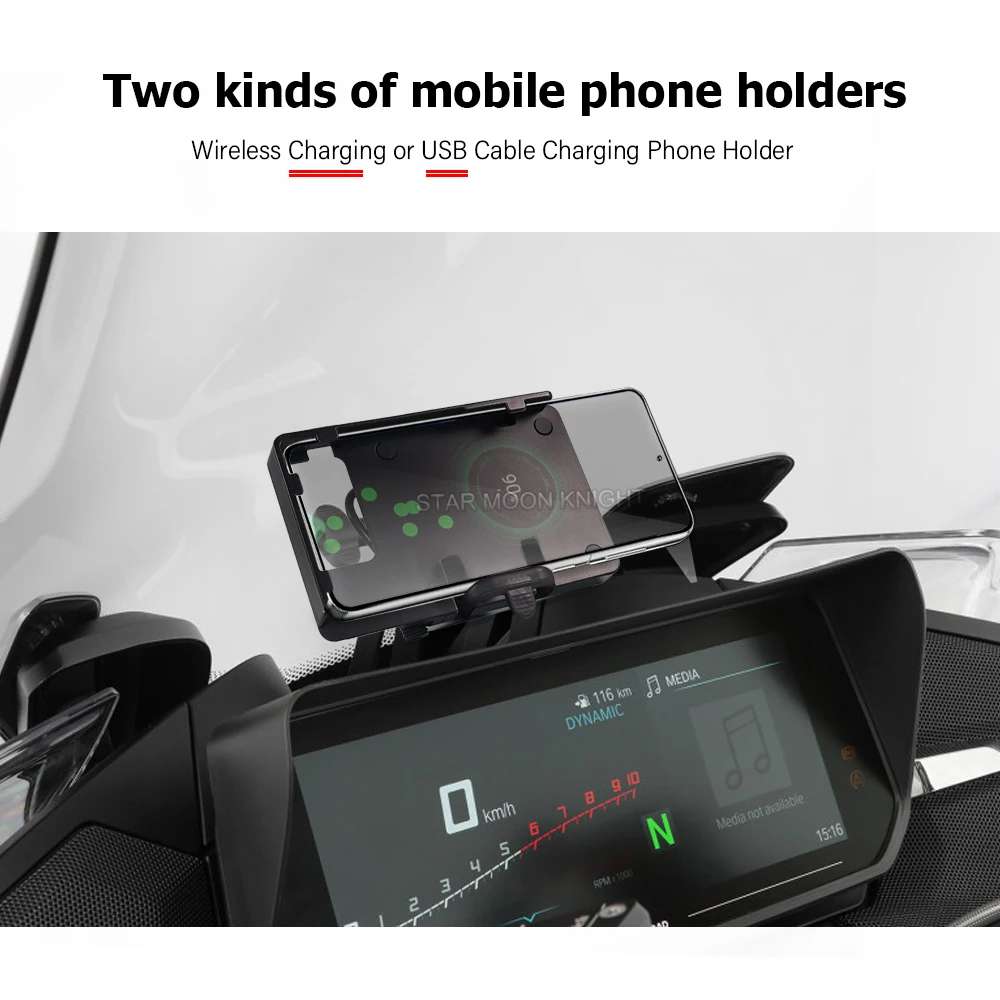 GPS Navigation Device Carrier Smartphone Bracket For BMW R 1250 RT R1250RT RT 2021- Motorcycle TFT instrument Upper Mount