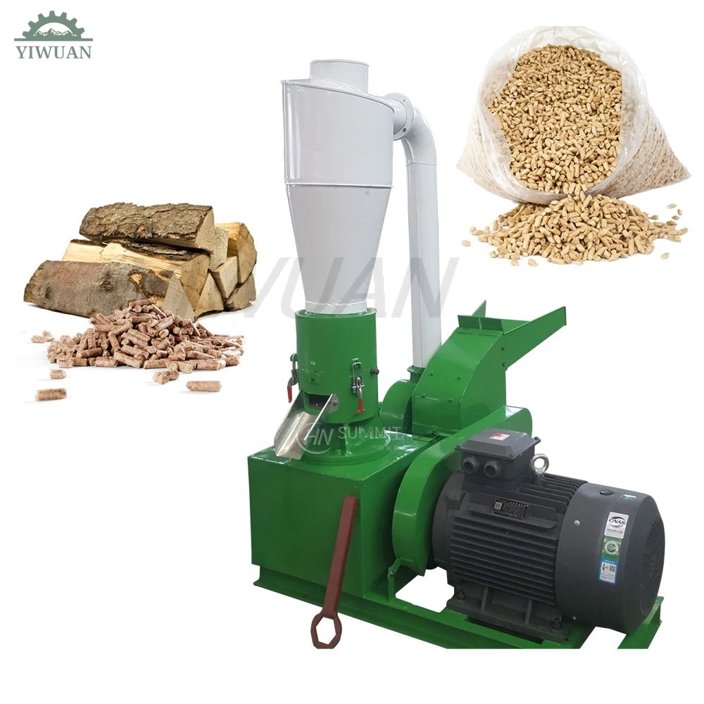 100-150Kg/H Cotton Stalks Wood Pellet Mill Sawdust Pressing Machine Producing Biomass Fuel Granule holzpellet machine