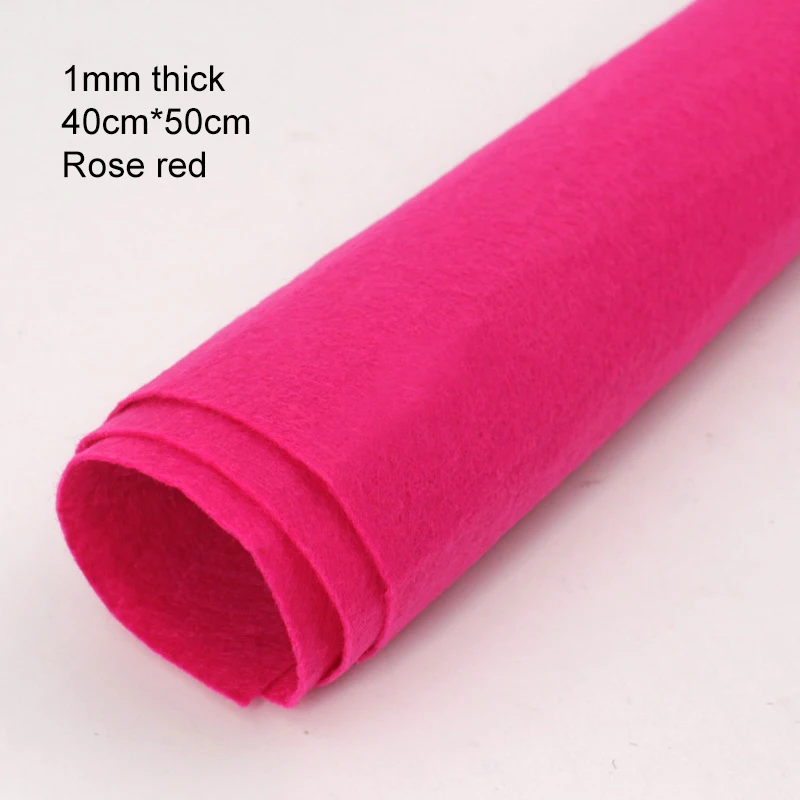 Premium 1mm Thick Square Felt Cloth for DIY Sewing, Crafts, and Home Decoration (40 x 50cm)