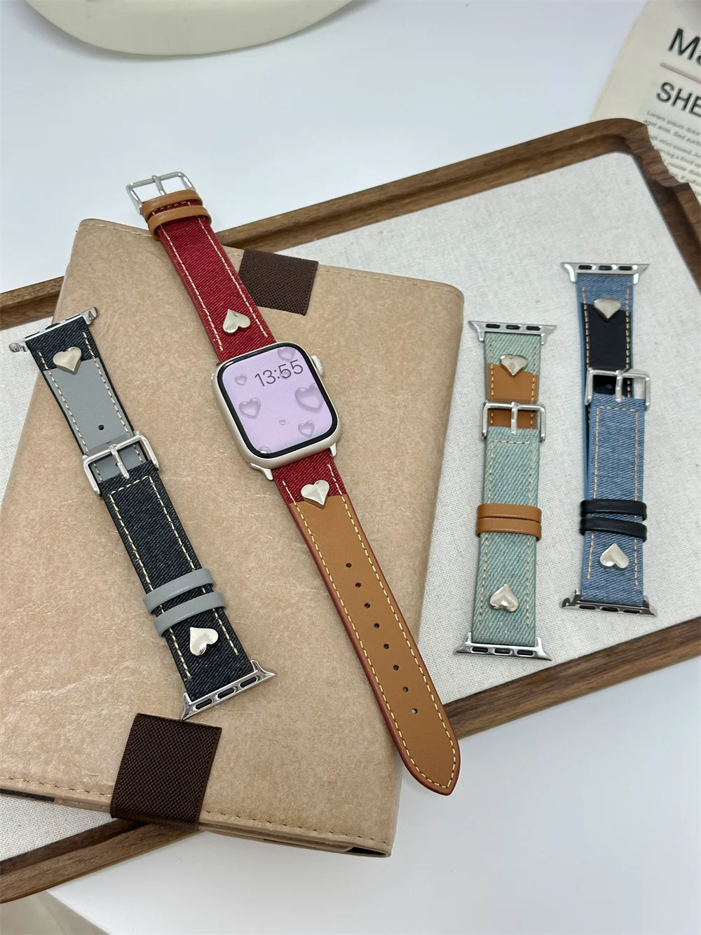 Cinturino per smartwatch in ecopelle per apple watch series_voghion.com