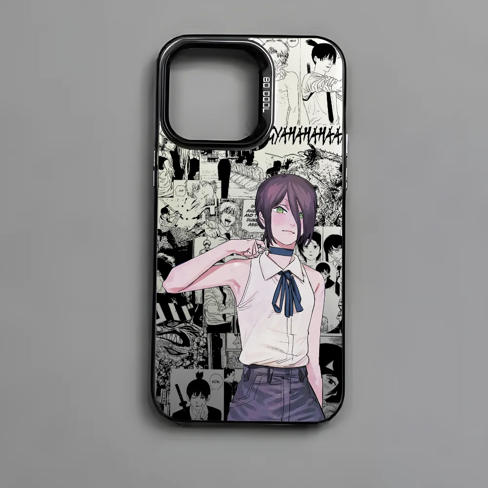 Cool Anime R-Reze Black Matte Multicolor Laser Metallic Aurora Phone Case