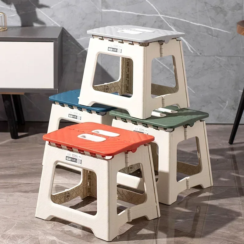 Hot Adult Children Portable Folding Stool Thickened Plastic Saddle Chair for Outdoor Activities and Fishing Gifts Party Favors 3