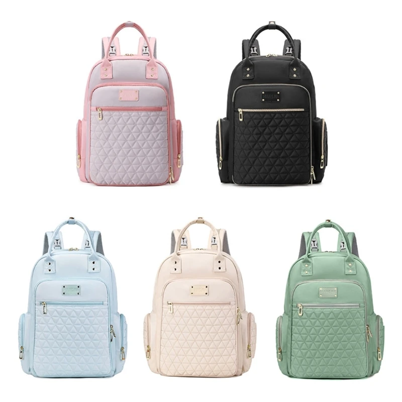 Contemporary Diaper Backpack Large Capacity Suitable for Moms and Babies