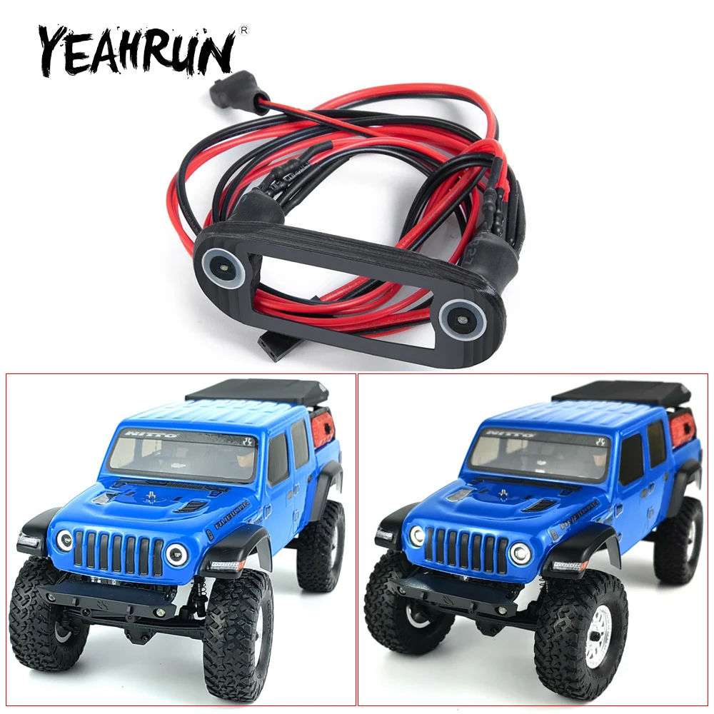 YEAHRUN Front Light Lamp White LED Headlight for Axial SCX24 AXI00002