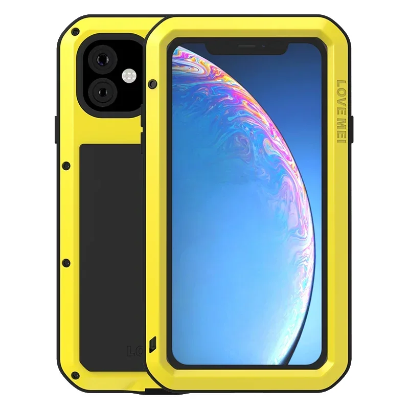 Rugged Aluminum Dustproof Shockproof Phone Case - Heavy Duty 360° Protection Armor Cover