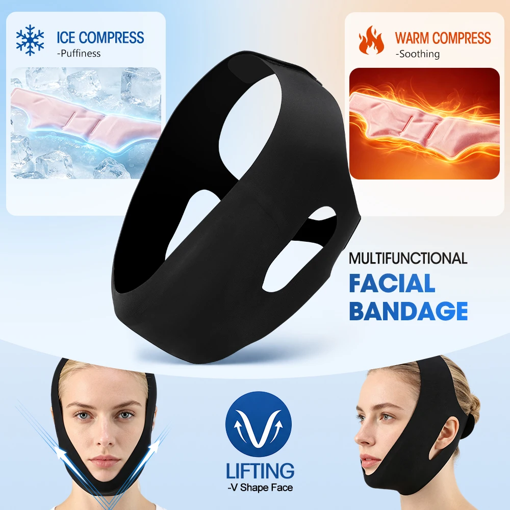 Reusable 3D Face Lift Sleeping Mask - Breathable Facial Slimming & Anti-Wrinkle Beauty Tool