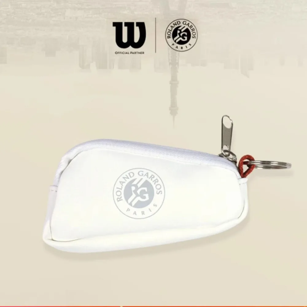 Tennis Key Bag Wilson ROLAND GARROS KEY CHAIN BAG French Open Orange White Handheld Mini RG