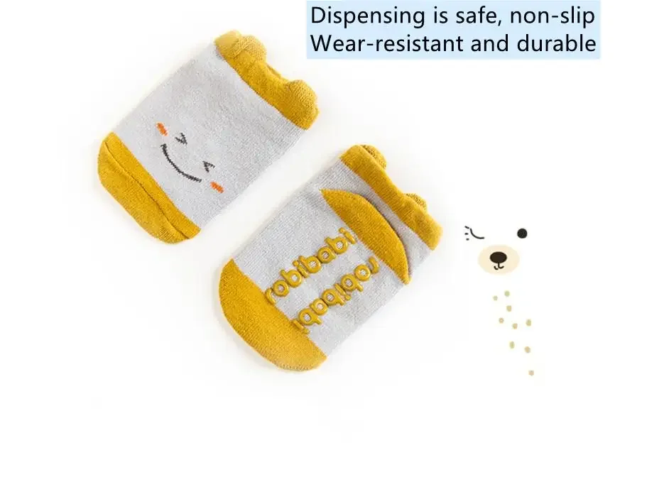 Baby Socks Floor Non-slip Cotton Low-cut Socks  Cartoon Socks Baby Girls Boys Soft  Cute Boots