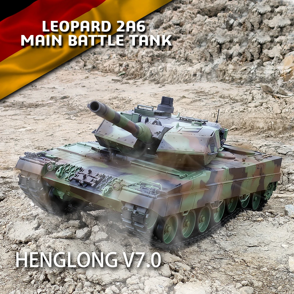 Henglong 3889-1 rc танки, 1/16 2,4 ГГц дистанционное управление немецкий Леопард 2A6 тяжелый танк модель RC Военный танк Игрушки для мальчиков взрослые