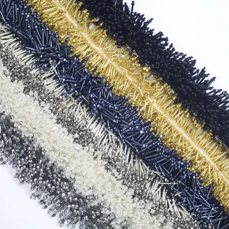 Shoes, Hats, Skirts, Ribbons, Accessories, Handmade Mustaches Beading Accessories Clothing Lace Decoration Exquisite Beaded Tass