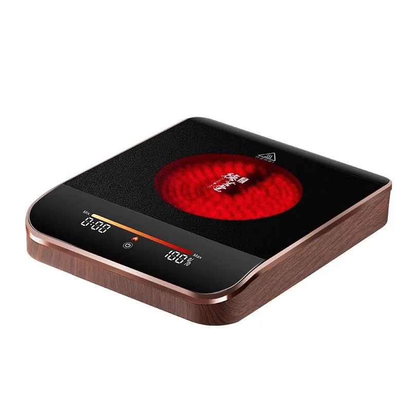1000w Far Infrared Heating Electric Ceramic Furnace Tea Stove Tact Switch Safety Protection 10gear Adjustment Little Noise