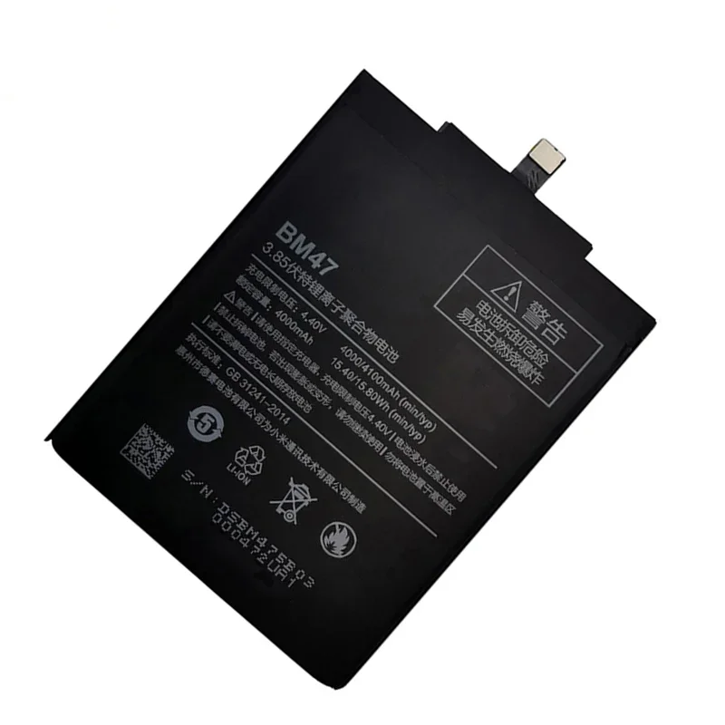 2024 New 100% Original BM47 Full Capacity 4100mAh Battery For Xiaomi Redmi 3 3S 3X Xiao mi Hongmi Redmi 4x Replacement Batteries