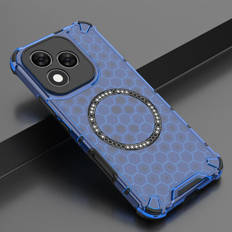 Magnetic Shockproof Clear Phone Case with Air-Cushion and Mag-Safe Compatibility