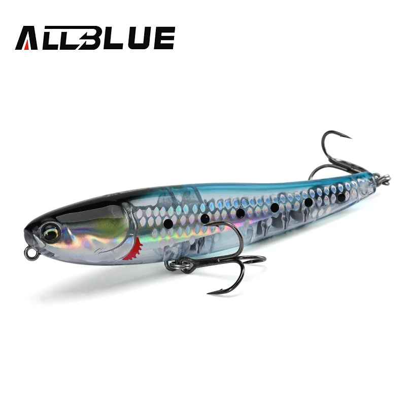 ALLBLUE BULLET MULLET Topwater Pencil Surface Walker Schwimmender Angelköder Walk The Dog 8 g 17,5 g Salzwasserbarsch Hartköder