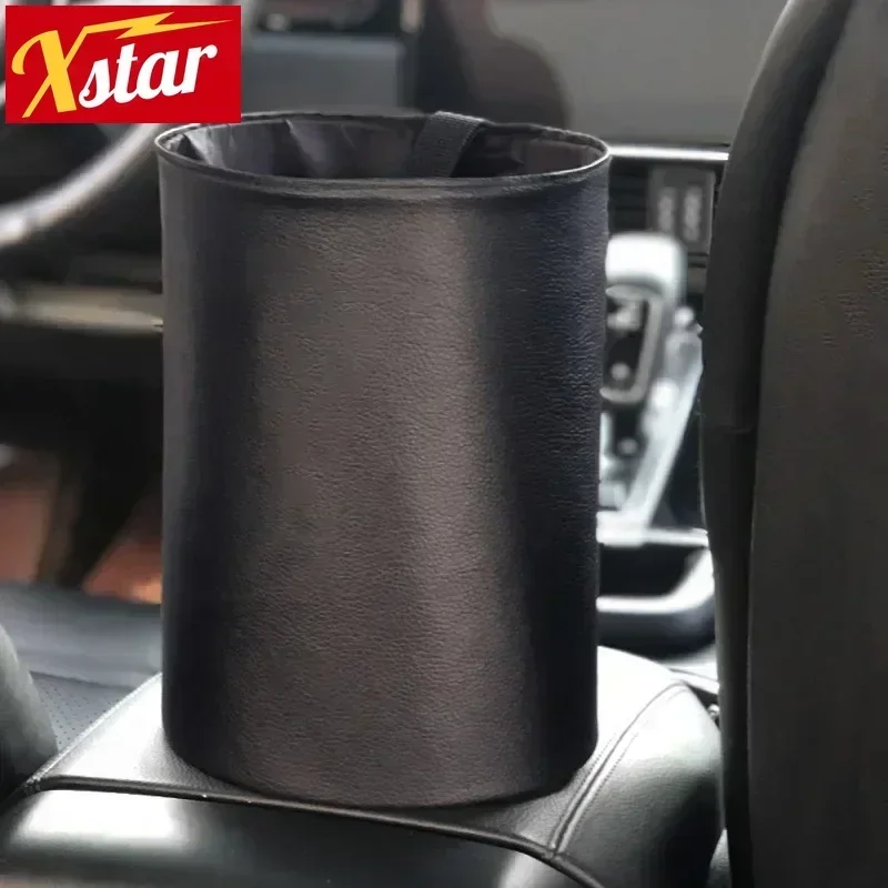 Double Layer Foldable Waterproof Trash Can for Car-Leak-Proof Organizer Folding Garbage Can Multifunctional Trash Bin car trash can