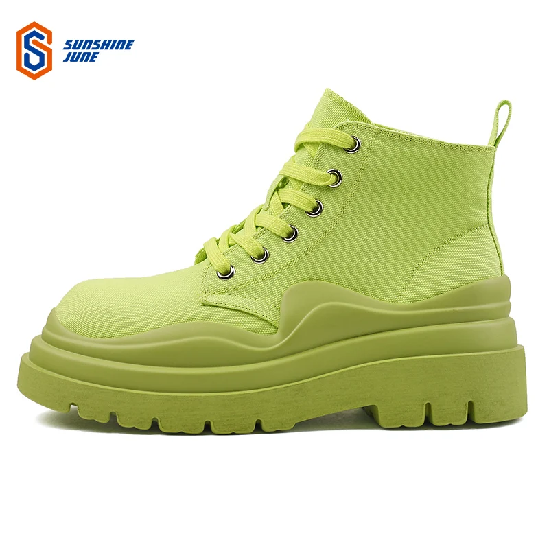 

Women's Ladys 2022 Martin Boots British Style Female Wild Ins Tide Autumn New Thick-soled Non-slip Winter Student High Top Shoes