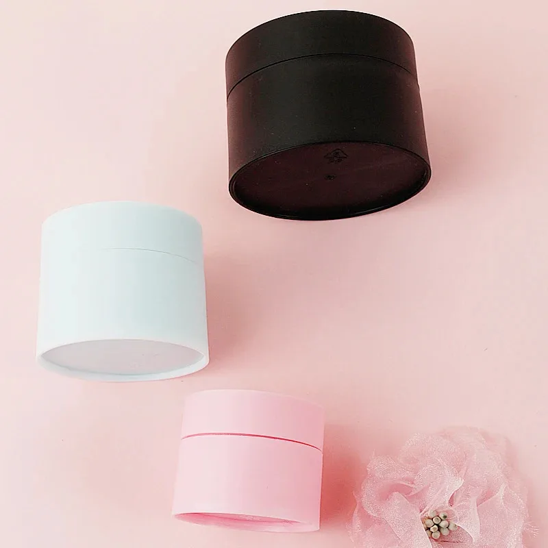 Cosmetic Pot Jars 10/20/50pcs Face Cream Jars Cosmetic Plastic Box Empty Tight Waist Container Portable 5g/10g/15g/20g/30g/50g Refillable Bottle