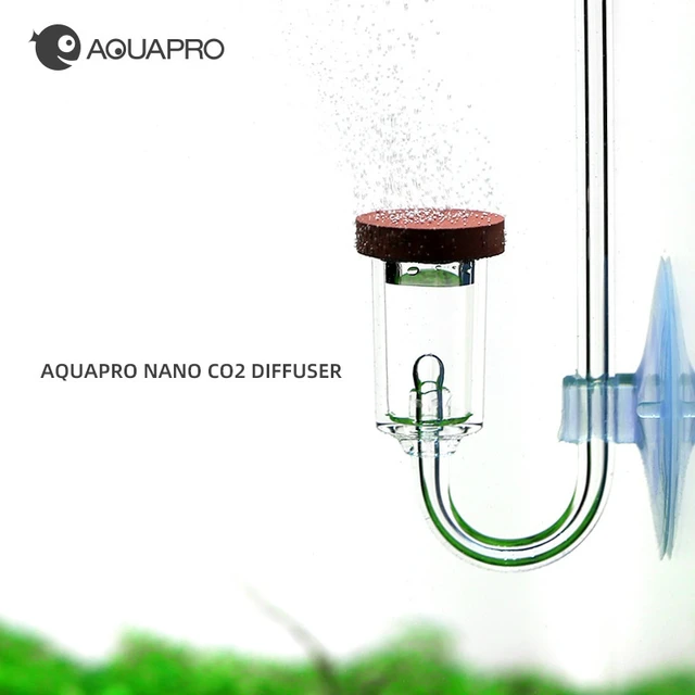 Difusor de CO2 de vidrio para acuario plantado para tanque transparente  para nano tamaño fácil de instalar con ventosa para tanque Ato - AliExpress