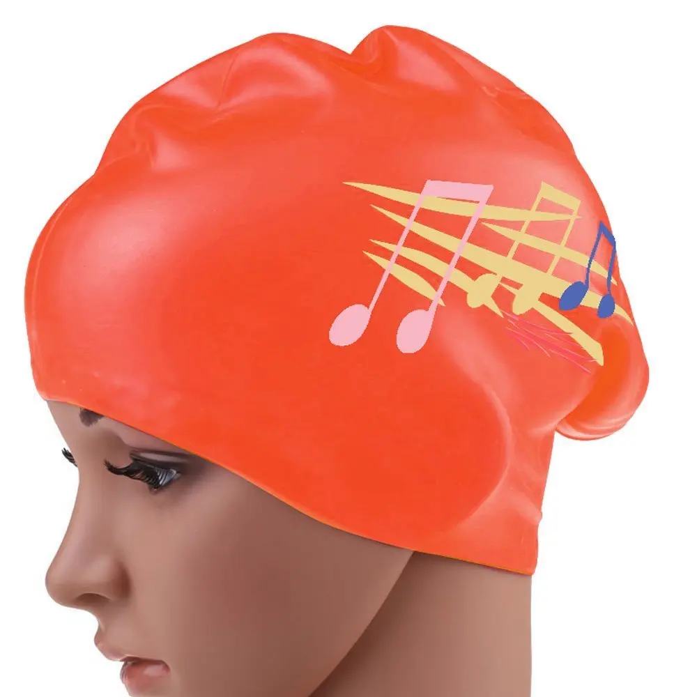 Gorro de natación de pelo largo para mujer, goma Extra grande, silicona, impermeable, equipo de gorro de piscina, gorras de buceo profesionales