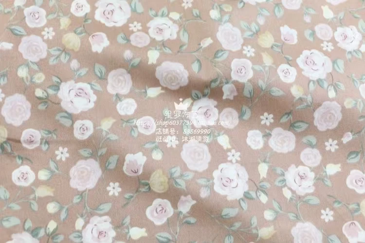160x50cm Klassische Kamel Serie Landschaft Blume Blumen Druck Baumwolle Stoff Hause Bettbezug Bettlaken Nähen Tuch – Detail 11